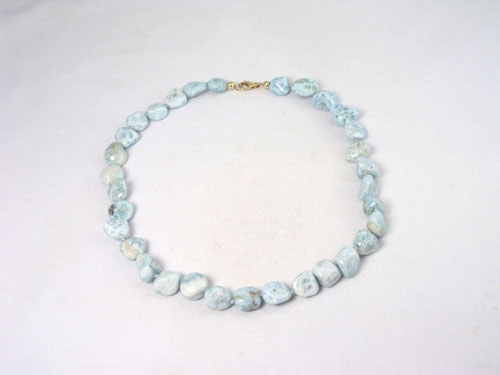 Unikat Larimar Kette Barock