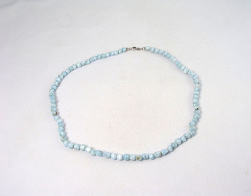 Unikat Larimar Kette Kugel Barock