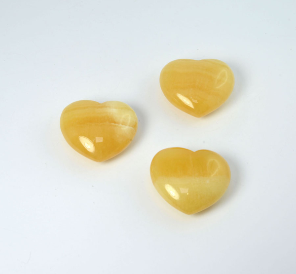 Herz Calcit Orange 45 mm