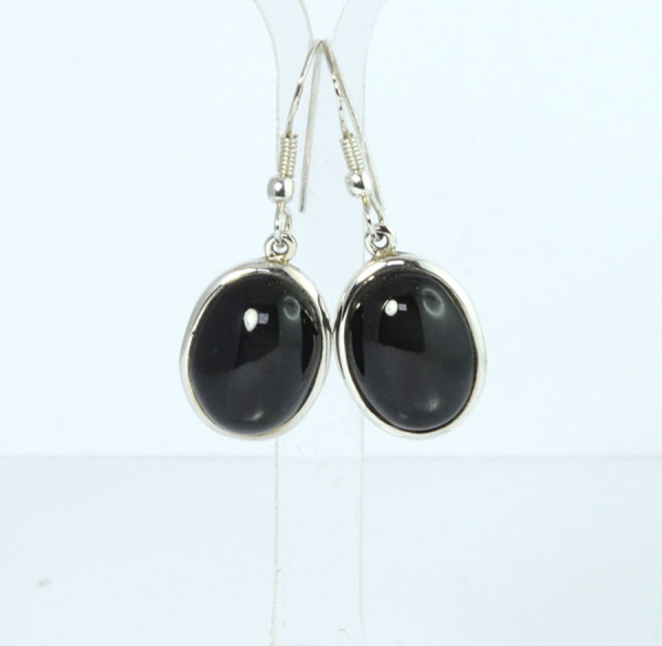 Ohrhänger Stern-Diopsid Oval 16x11