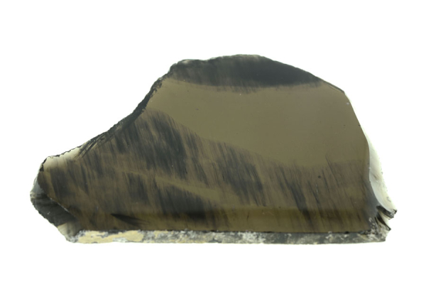 Unikat Lamellen-Obsidian Scheibe