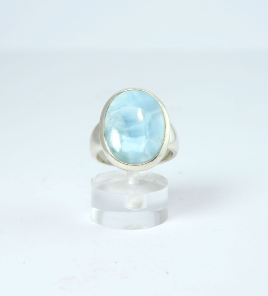 Unikat Ring Larimar Oval 20x16 mm