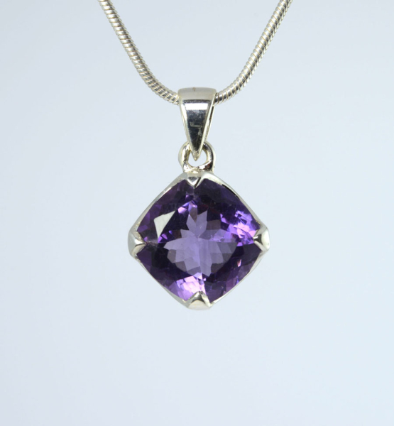 Anhänger Amethyst Square facettiert