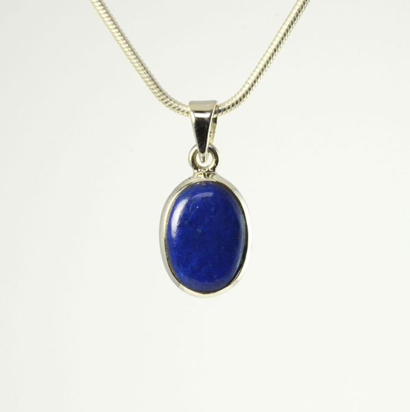 Unikat Anhänger Lapislazuli Oval 20x14 mm