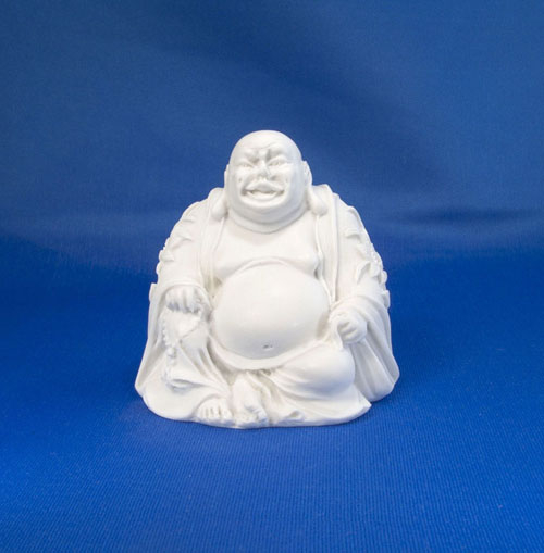 Lachender Buddha klein Alabaster