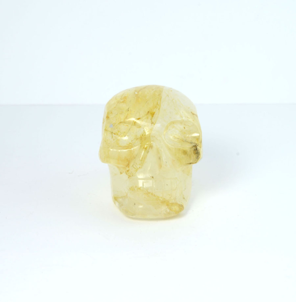 Unikat Limonit-Quarz Schädel Klein "Golden Healer" 