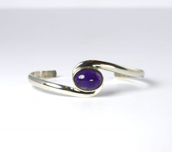 Unikat Armreif Amethyst Oval