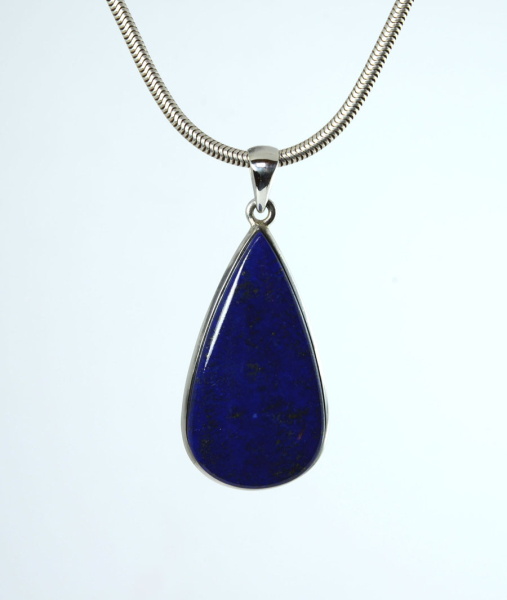 Unikat Anhänger Lapislazuli Tropfen 39x21 mm