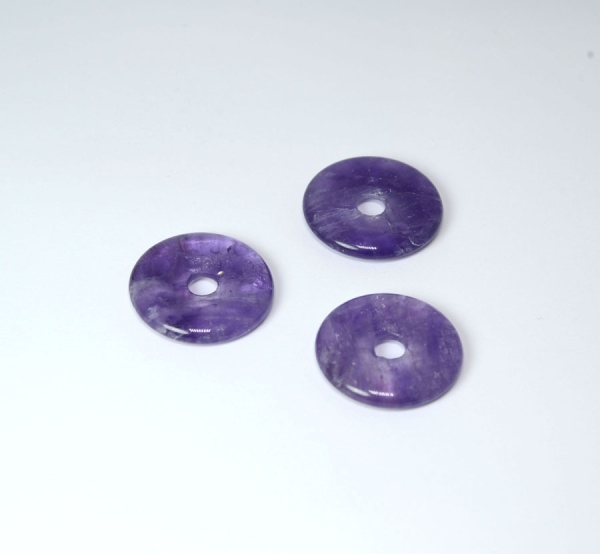 Amethyst Donut 30 mm Dunkel
