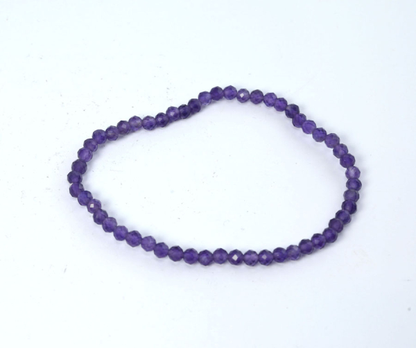 Amethyst Armband 4 mm Facettiert