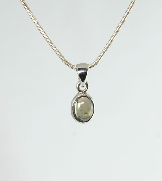 Anhänger Turmalin Verdelith Oval 8x6 mm