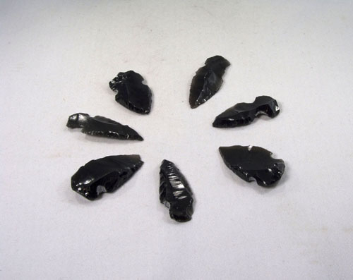 Pfeilspitzen Schwarzer Obsidian