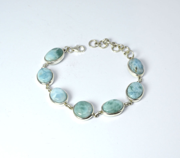 Unikat Larimar Armband Oval