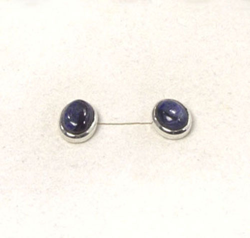 Unikat Ohrstecker Sugilith Oval 8x6 mm