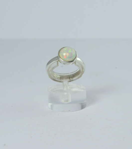 Unikat Ring Edelopal Rund