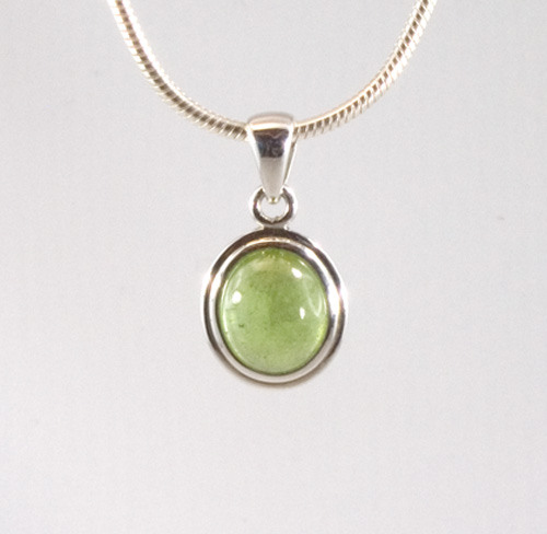 Unikat Anhänger Peridot Oval