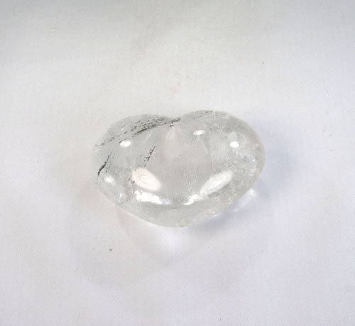 Bergkristall mit Chlorit, "Chloritquarz" Herz