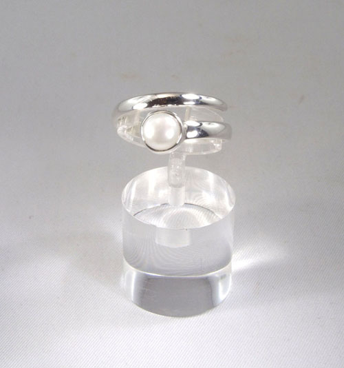 Ring Perle Spiral