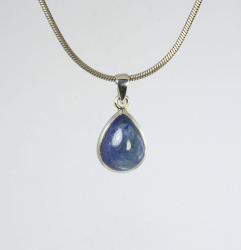 Unbehandelter Tansanit 925 Silber-Anhänger, 2,15ct Tansania