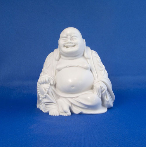 Lachender Buddha mittel Alabaster