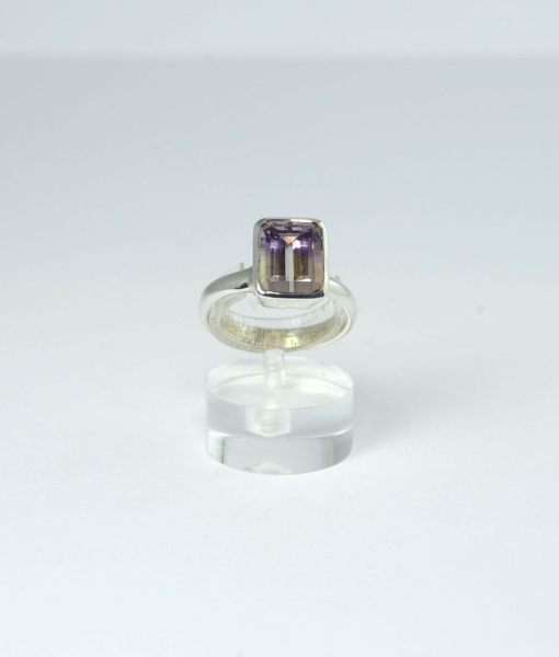 Unikat Ring Ametrin Rechteck 10x8 mm