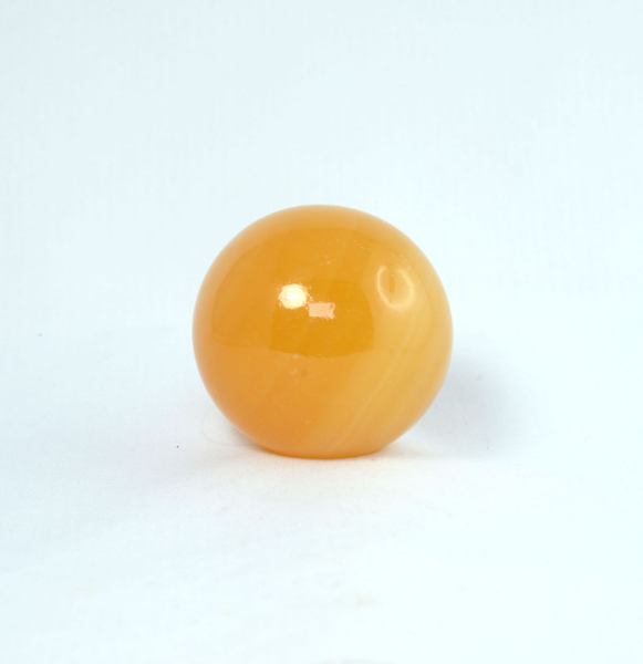 Calcit, Orangen-Calcit Kugel 52 mm