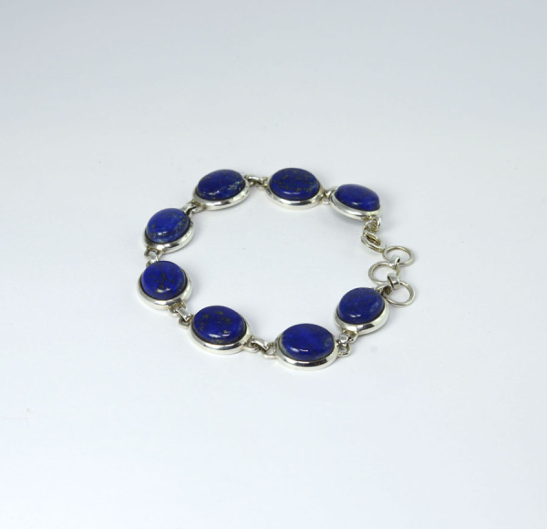 Unikat Lapislazuli Armband Oval 12x10 mm