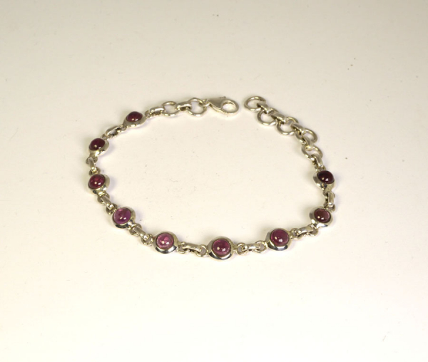 Unikat Turmalin Rubellit Armband Rund Ansicht 2