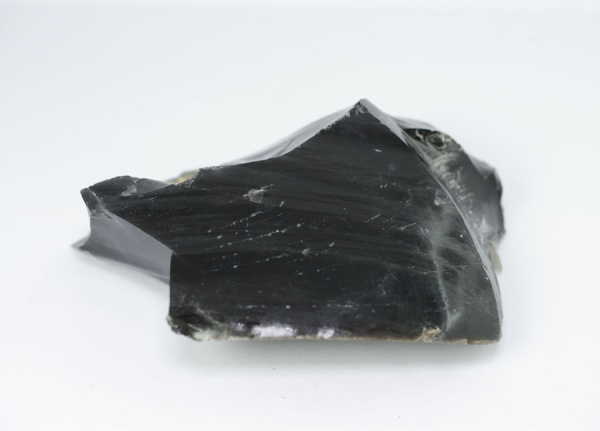 Unikat Obsidian Schwarz Rohstein