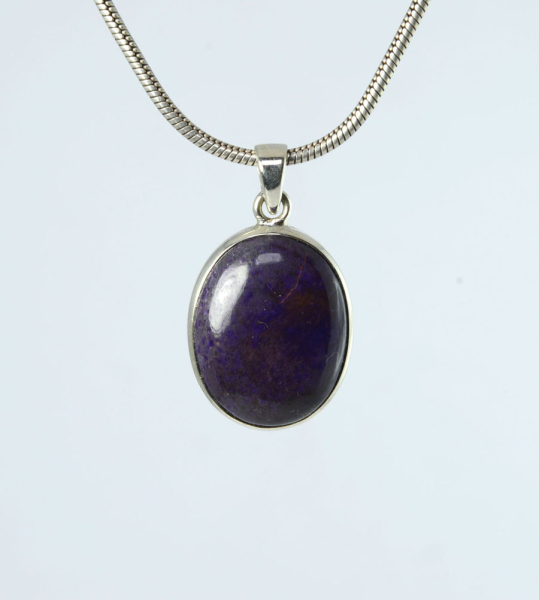 Unikat Anhänger Sugilith Oval 23x17 mm