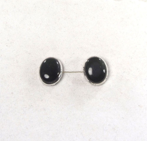 Ohrstecker Regenbogen-Obsidian Oval