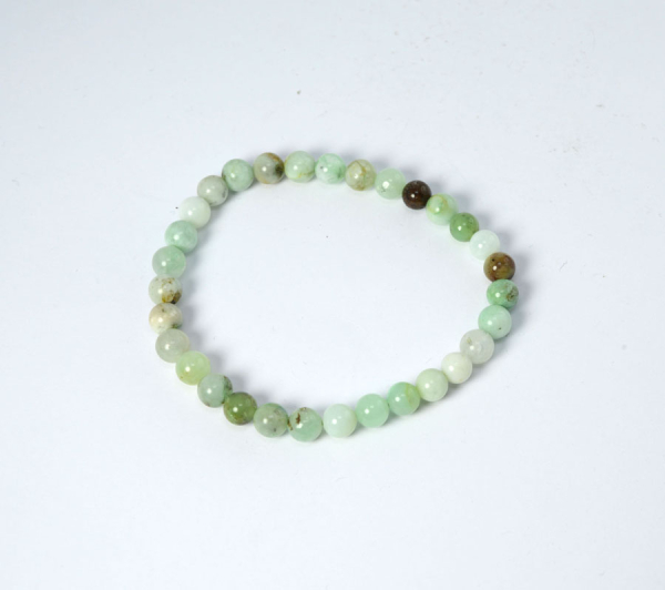 Chrysopras Armband Kugel 6 mm