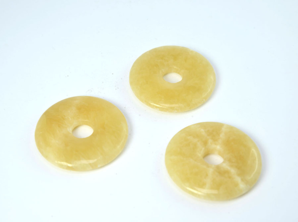 Calcit Gelb Donut 40 mm