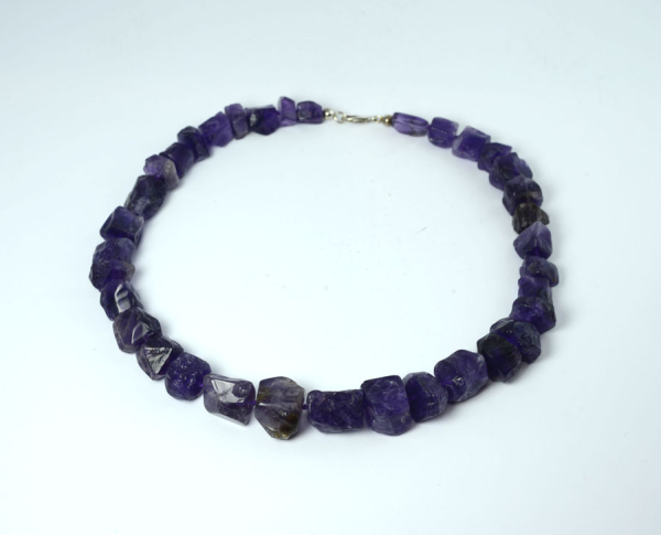 Unikat Amethyst Kette Barock