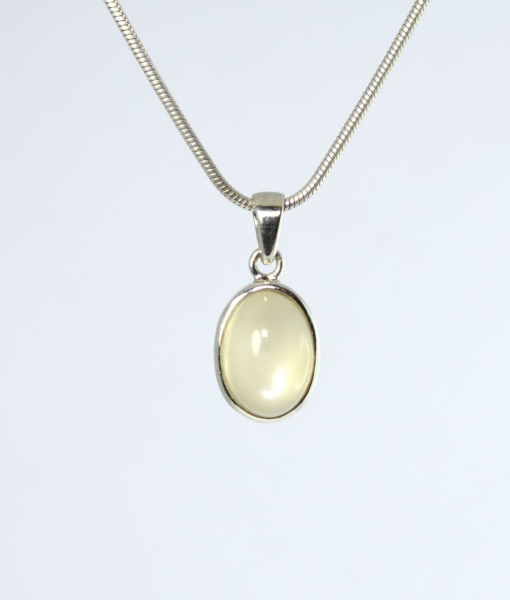 Unikat Anhänge Mondstein Oval 14x10 mm
