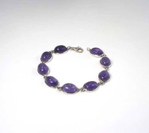 Unikat Amethyst Armband Oval