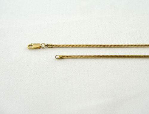 Schlangenkette Silber vergoldet 2,0 mm
