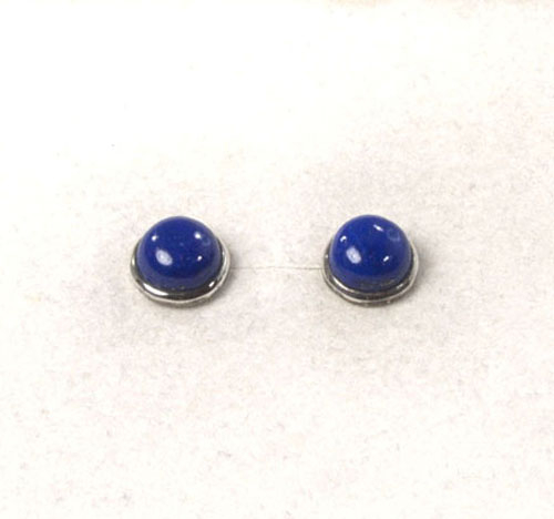 Ohrstecker Lapislazuli Rund 8 mm