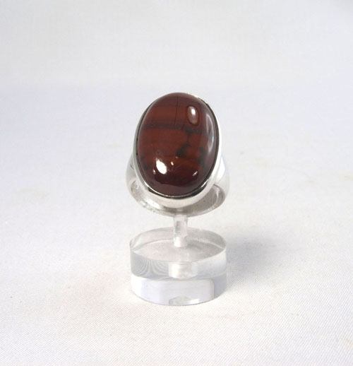 Unikat Ring Roter Jaspis Oval