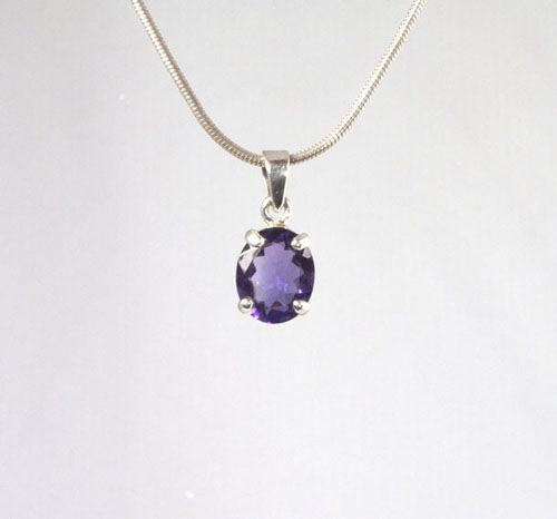 Unikat Anhänger Amethyst Oval