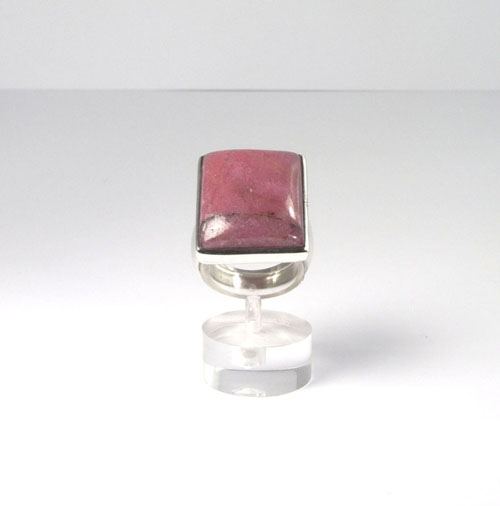 Unikat Ring Rhodonit Rechteck