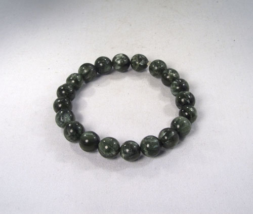 Seraphinit Armband Kugel 10 mm