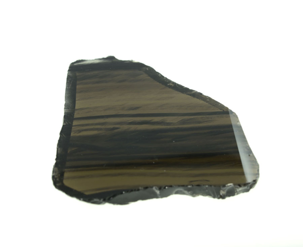 Unikat Lamellen-Obsidian Scheibe Klein