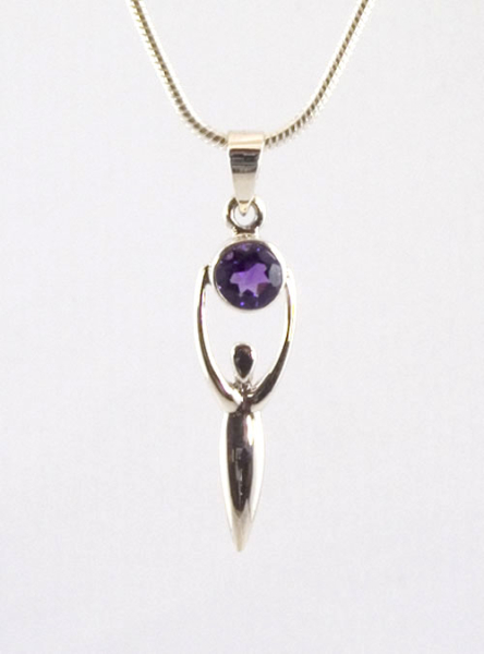 Anhänger Amethyst-Göttin Klein