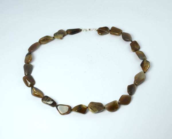 Unikat Mondstein Kette Barock