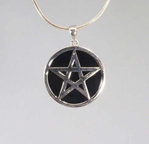 Anhänger Pentagramm Achat 32 mm