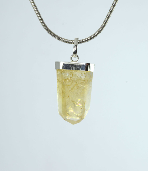 Unikat Anhänger Citrin Spitze