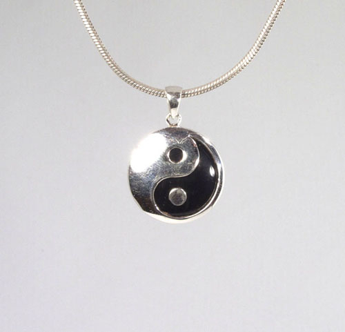 Anhänger Yin-Yang Achat 22 mm