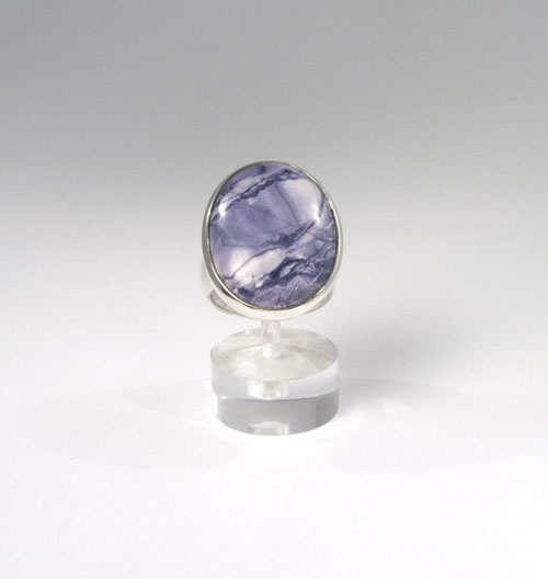 Unikat Ring Fluorit-Opal Oval