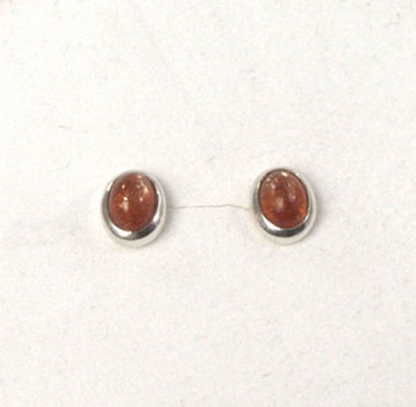 Ohrstecker Sonnenstein Oval 7x5 mm